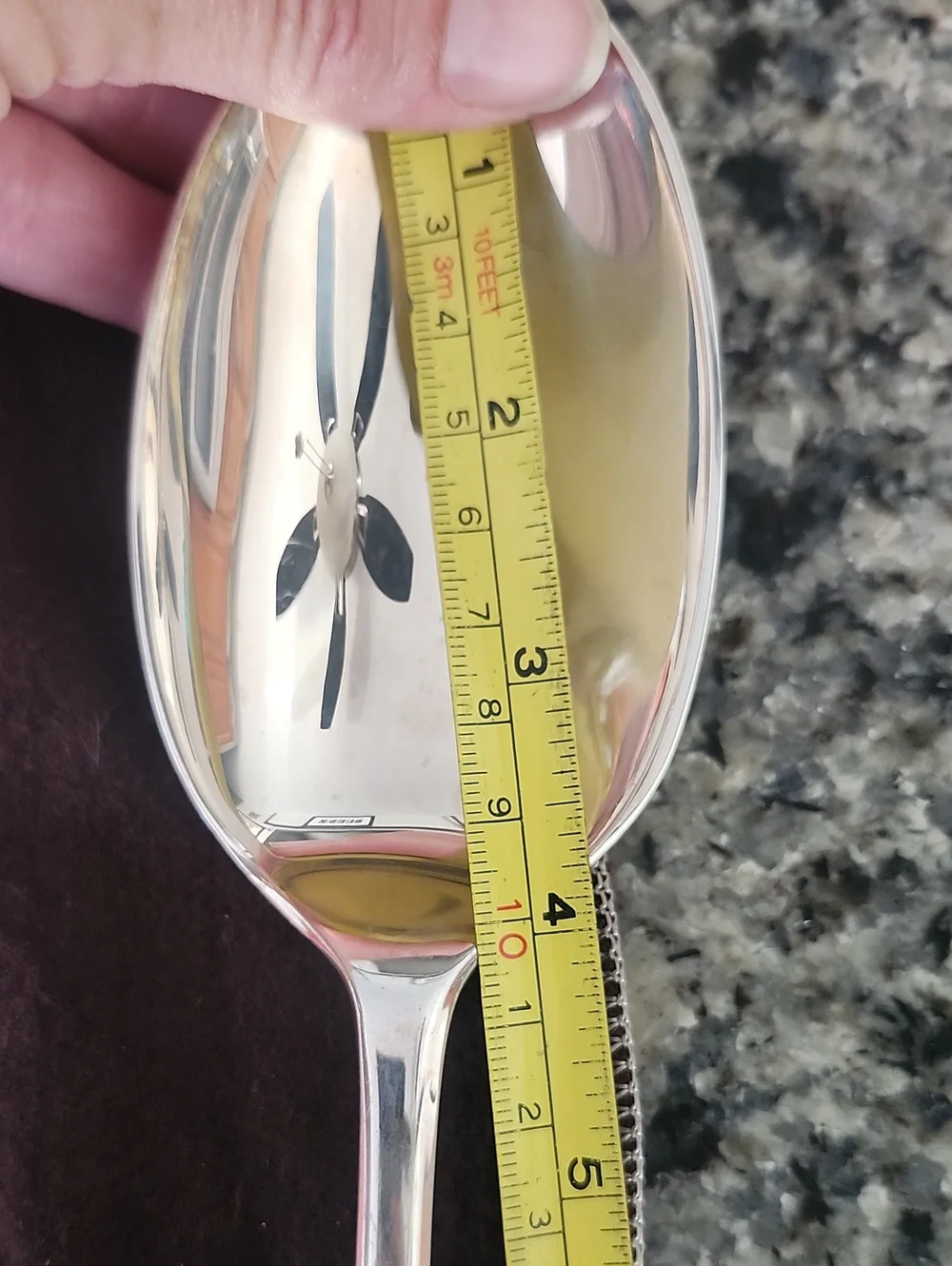 Silverplated Georgian Pattern Salad Fork & Serving Spoon From Gerity